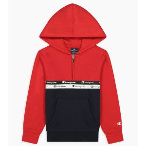 Hooded Half Zip Sweatshirt